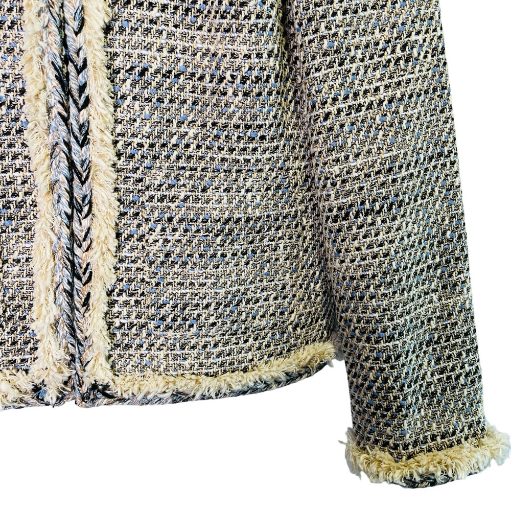 J. Crew Braided trim jacket in speckled tweed, Size US 6 NWOT - Picture 6 of 16